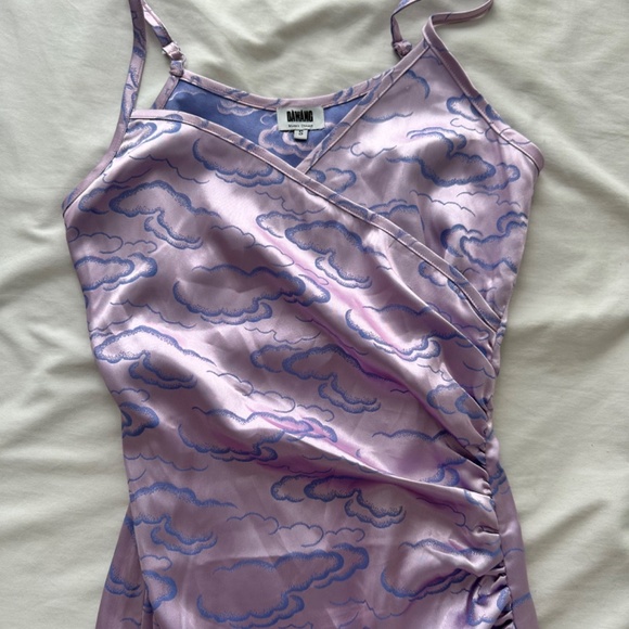 DAWANG Lian Slip Purple Cloud Dress - Picture 6 of 7